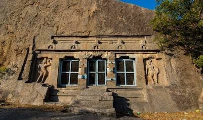 Ancient stone temple architecture